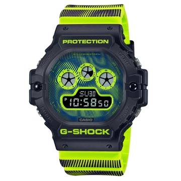 CASIO卡西歐 G-SHOCK 科幻感奇妙世界螢光色調電子錶-螢光黃 DW-5900TD-9