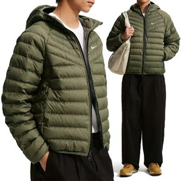 Nike As M Nk Wr Ltwt Fl Mcro Chnl J 外套 男款 綠色 羽絨連帽 JA0742-222