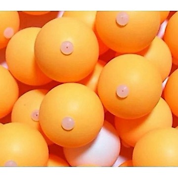 🎀免運臺灣有貨🎀【乒乓球訓練器配件】乒乓球訓練器專用球專用帶孔乒乓球訓練用球🎀可開票