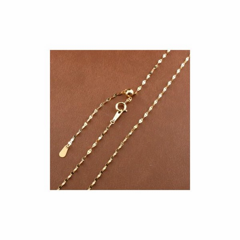 18金ネックレス メンズ アジャスター付 ネックレス 45cm エクレアチェーン イエローゴールドk18 1 4ミリ幅 チェーン18k 18金 地金ネックレス シンプル 人気 通販 Lineポイント最大0 5 Get Lineショッピング