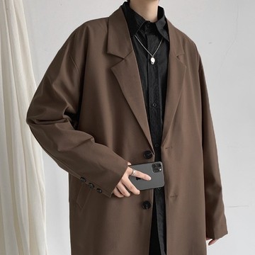【Comoon】高品質 西裝外套 寬鬆 素面 西外 情侶 微正式 西裝 西服 外套 質感 情侶 CITYBOY