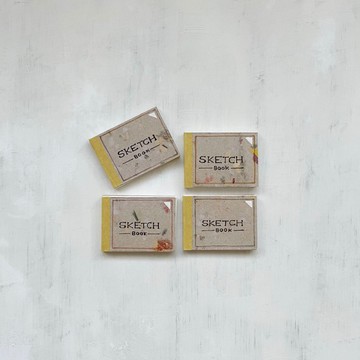 迷你 插畫素描本 / 膠裝 / 手繪