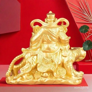 🙏🏻紫南宮過爐 開光🔥六月初更新-趙公明武財神擺件招財騎虎供奉家居神像家用客廳公司店鋪開業送禮 DQAA