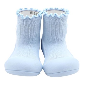 【Attipas】韓國Attipas學步鞋-捲邊藍色小花