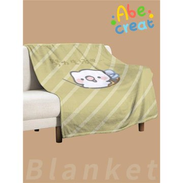 可愛聯盟嘟嘟努力生活毛毯｜必易正版授權法蘭絨保暖沙發蓋毯子