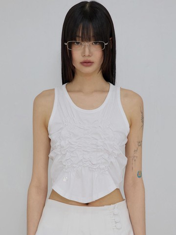 Cloud Sleeveless Tank (FL-164) [WHITE]