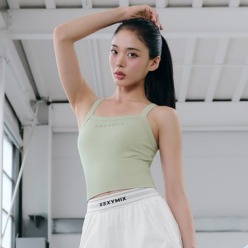 羅紋無縫標誌背心上衣｜共4色｜XFK3BC1501