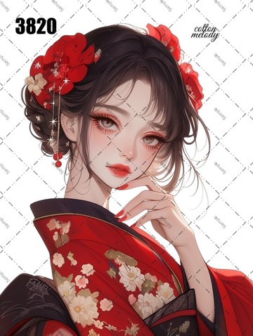 original sticker no.3820 人物貼紙 原創貼紙 原創人物貼紙 裝飾貼紙 cotton melody