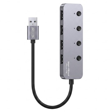 INTOPIC 廣鼎 USB3.1 高速集線器 HB-550  銀色  1個