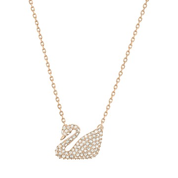 【SWAROVSKI】施華洛世奇 Y字型墜鍊/粉紅色