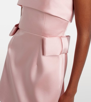 The New Arrivals Ilkyaz Ozel Lalani bow-detail satin minidress