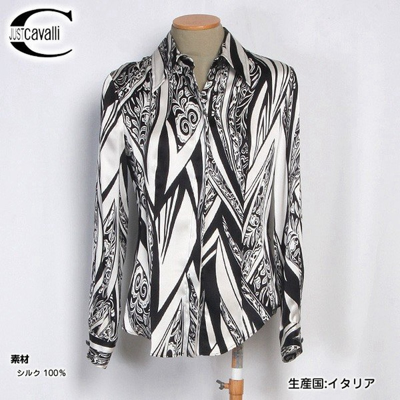 ジャストカバリ JUST Cavalli レディース トップス ドレスシャツ シルクブラウス 白黒モノクロ総柄プリントシャツ ブラック/ホワイト 通販 LINEポイント最大0.5%GET | LINEショッピング ジャストカバリ JUST Cavalli レディース トップス ドレスシャツ シルクブラウス 白黒モノクロ総柄プリントシャツ ブラック/ホワイト 通販 LINEポイント最大0.5%GET | LINEショッピング