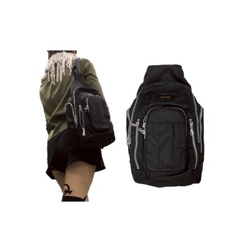 ~雪黛屋~YESON 胸包小容量主袋+外袋共六層MIT高單數超輕防水尼龍布耐磨插筆外袋Y7217