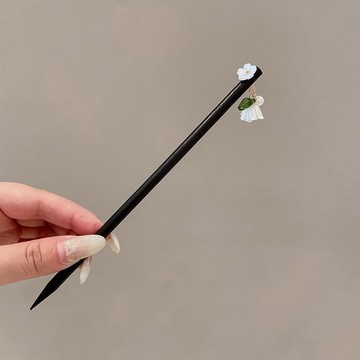 花朵新中式髮釵🔥簪子高級感古風髮簪 木簪盤髮女夏天髮簪木質釵 古風木質簪子髮飾 簡約復古盤髮木簪 漢服旗袍古風髮簪