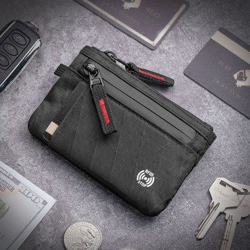💳【歐美防磁防盜刷卡包】RFID證件零錢鑰匙包 台灣出貨 出國旅行防水 便攜安全 一包收納