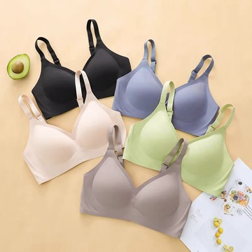 【🔥多件多折】日系涼感調整型內衣 冰絲無痕美背內衣 無鋼圈收副乳 固定杯文胸 小胸聚攏小胸顯大內衣 運動瑜伽胸罩bra