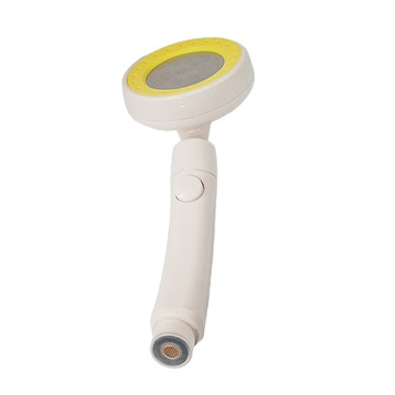 G+居家 加壓省水360度可旋轉蓮蓬頭  1個  粉黃色