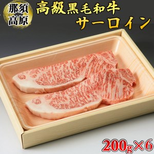 那須高原和牛サーロイン1枚200g×6枚 黒毛和牛 肉 牛肉 国産牛 グルメ 送料無料 ※着日指定不可◇