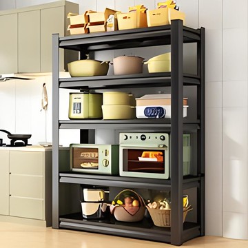 免運 開發票 廚房收納置物架 廚房置物架落地多層微波爐收納架子多功能烤箱鍋架家用儲物貨架