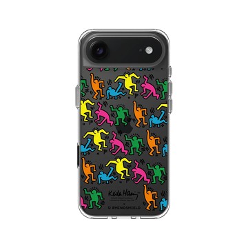 iPhone Air Clear Case（相機按鈕） 透明 - Keith Haring - 跳舞的人