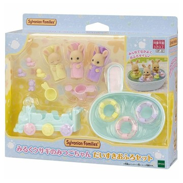 EPOCH Sylvanian Families 森林家族 牛奶兔三胞胎照顧組 EP14954  1個