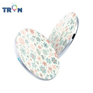 24H快速出貨 TRON 15W無線充電盤 圓形花朵系列 快速充電板 充電器