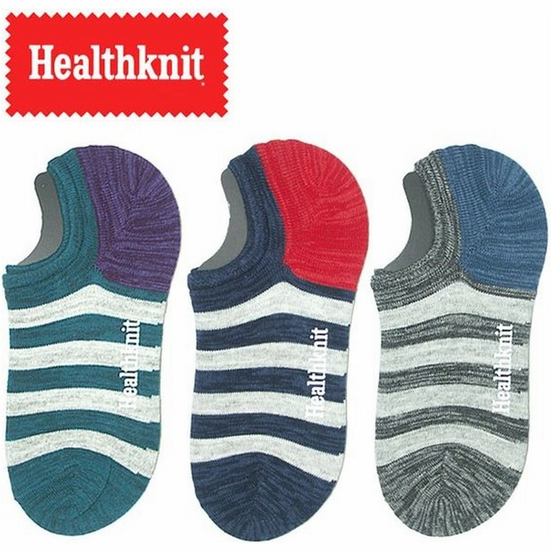 Healthknit ヘルスニット 靴下 太ボーダー ソックス 3p 通販 Lineポイント最大0 5 Get Lineショッピング