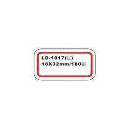 【龍德】 LD-1017(紅)自粘性標籤 18x32mm/包【APP滿額下單4%點數(單一帳號最高1000點)】7/31止