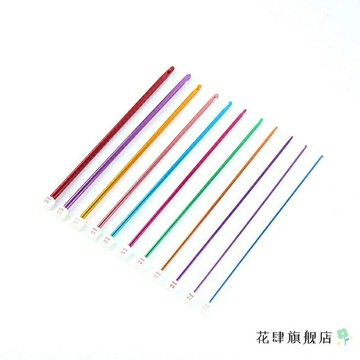 編織工具鉤包彩鉤彩虹組合單尖毛衣TPR毛線鉤鉤包彩色