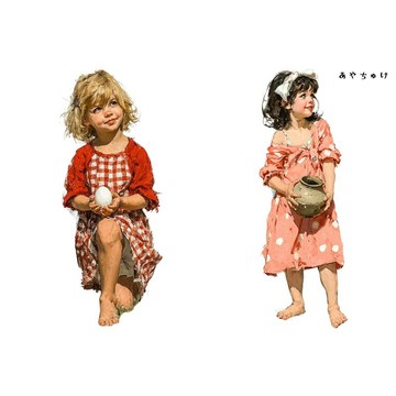 【4 月新品 2】08-122-0122 人物貼紙 鄉村女孩