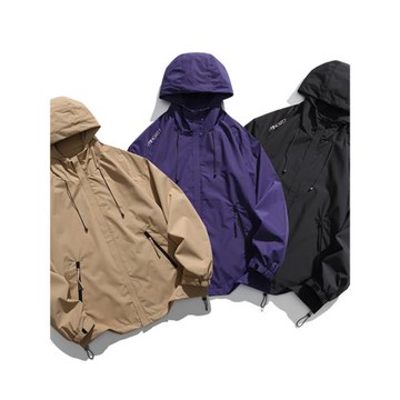 BI入款！三防面料工藝！外貿男裝秋季情侶休閑寬松沖鋒衣夾克外套