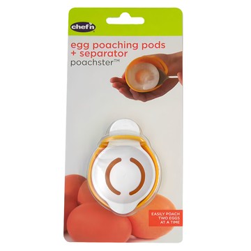 Chef'n 蛋黃分離器 + 煮蛋器組 砂质  橘色 + 白色  1個