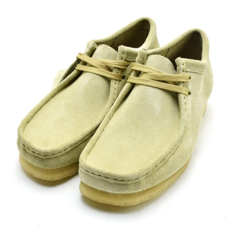 クラークス オリジナルス ワラビー ローカット モカシン シューズ メープル スエード CLARKS ORIGINALS WALLABEE メンズ  LINEショッピング