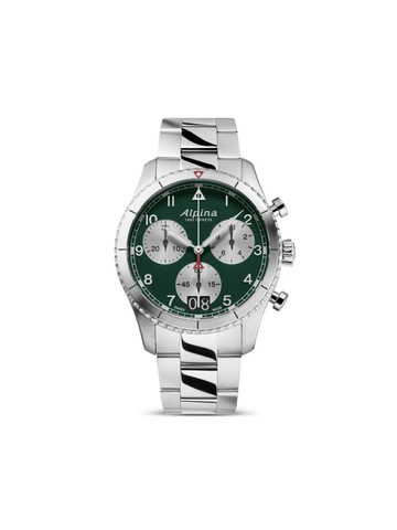 Alpina - Startimer Pilot Quartz Chronograph Big Date 41mm - men - stainless steel - One Size - Green