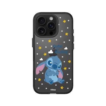 iPhone 16 Pro Clear (相機按鈕) 酷墨灰 - 迪士尼-史迪奇 Disney Stitch - 史迪奇 - 毛茸茸超可愛