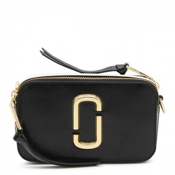 Marc Jacobs - Black Leather The Snapshot Crossbody Bag Uni