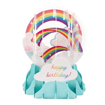 雪球卡-幸運彩虹【Up With Paper-立體卡片 生日祝福】