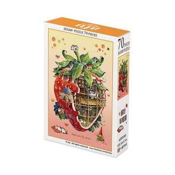 afu迷你拼圖 ( 70片 ) - 繽紛草莓屋