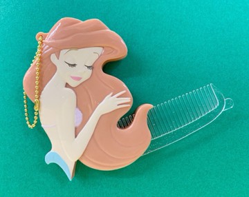 【震撼精品百貨】The Little Mermaid Ariel_小美人魚愛麗兒~迪士尼公主立體摺疊梳-美人魚#04275