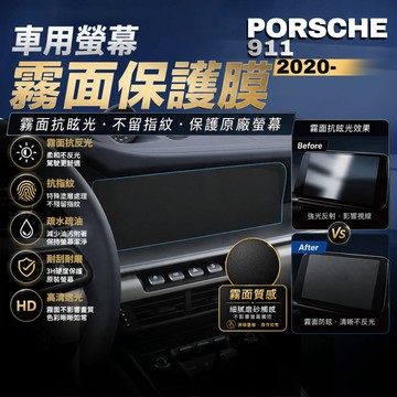 【現貨秒出開發票】 PORSCHE 911 992 保時捷 992 保護貼 導航螢幕鋼化膜 霧面抗指紋 保護貼