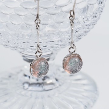 夜光玻璃(閃耀【魔法】)耳針/耳環 【可選金屬配件】【預約製作】