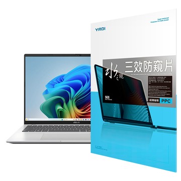 YADI 亞第 獨特磁吸水之鏡防窺片 ASUS Vivobook 16 M1607KA 專用 PF4PPC-W160  1片  16吋 16:10