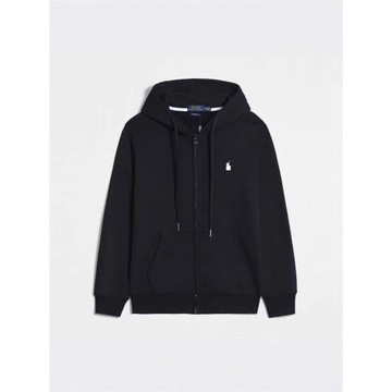 春秋輕奢薄款RL連帽開衫純色衛衣刺繡寬松大碼跨境男裝Polo外套上