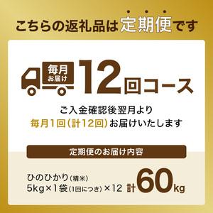 ふるさと納税 木津川市お米60kg（5kg×12回）053-25 京都府木津川市