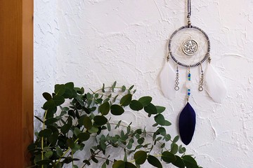 捕夢網掛飾 - 白晶