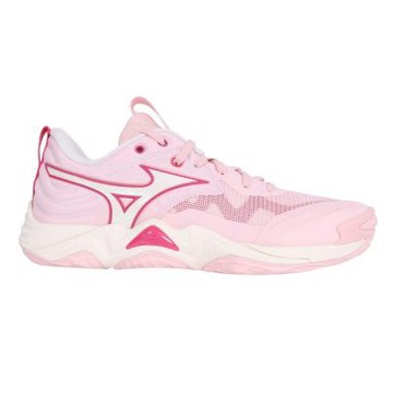 MIZUNO WAVE MOMENTUM ELITE 女排球鞋-運動 美津濃 V1GC251270 淺粉白桃紅