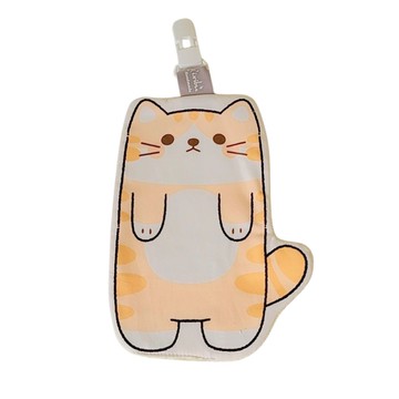 AGAPE雅家倍 - 【職人手作系列】守護手帕巾-小橘貓