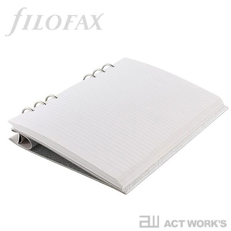 FILOFAX clipbook レザー調 A5サイズ(フローラピンク／シルバー