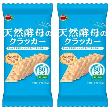 BOURBON 北日本 布如蒙酵母餅乾 48片  147.2g  2包