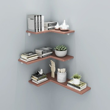 免運墻上置物架廚房墻角隔板置物架免打孔餐廳墻壁掛墻裝飾架浴室轉角架角落角架